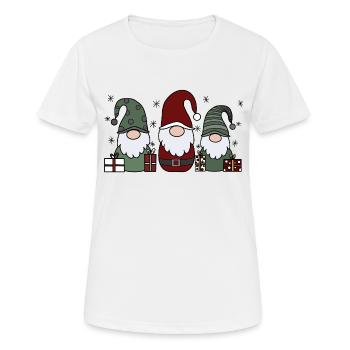 Père Noël - T-shirt respirant Femme - blanc - Devant - AI Model Female 172 dark (172cm)