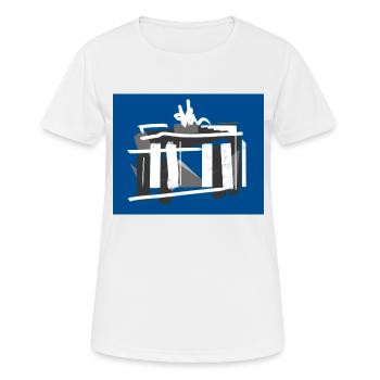 Brandenburger Tor - Frauen T-Shirt atmungsaktiv - Weiß - Vorne - AI Model Female 172 dark (172cm)