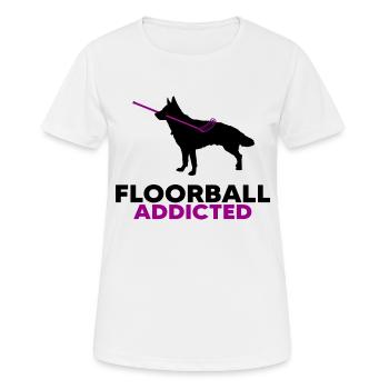 floorball floorballer unihockey - Frauen T-Shirt atmungsaktiv - Weiß - Vorne - AI Model Female 172 dark (172cm)