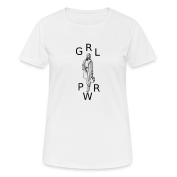Girls Power - Women's Breathable T-Shirt - white - Front - AI Model Female 172 dark (172cm)