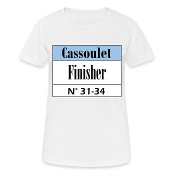 Cassoulet Finisher Languedoc - Frauen T-Shirt atmungsaktiv - Weiß - Vorne - AI Model Female 172 dark (172cm)