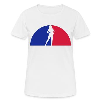 Sonnenuntergang Frau Sexy - Frauen T-Shirt atmungsaktiv - Weiß - Vorne - AI Model Female 172 dark (172cm)