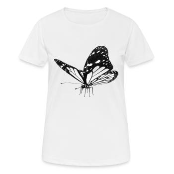Papillon, Papillon - T-shirt respirant Femme - blanc - Devant - AI Model Female 172 dark (172cm)