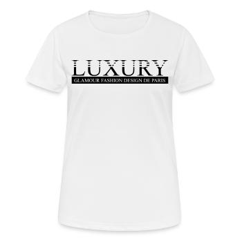LUXURY GLAMOUR - Women's Breathable T-Shirt - white - Front - AI Model Female 172 dark (172cm)