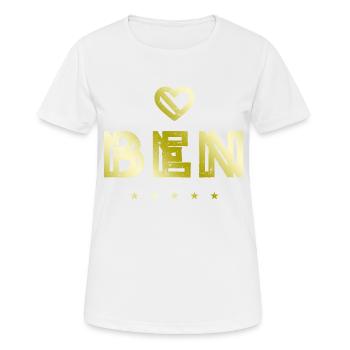 Ben Heart - Women's Breathable T-Shirt - white - Front - AI Model Female 172 dark (172cm)