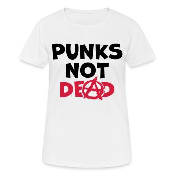 Citer des punks pas morts - T-shirt respirant Femme - blanc - Devant - AI Model Female 172 dark (172cm)
