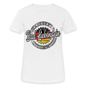 Original Germany Thüringen Bad Liebenstein - Frauen T-Shirt atmungsaktiv - Weiß - Vorne - AI Model Female 172 dark (172cm)