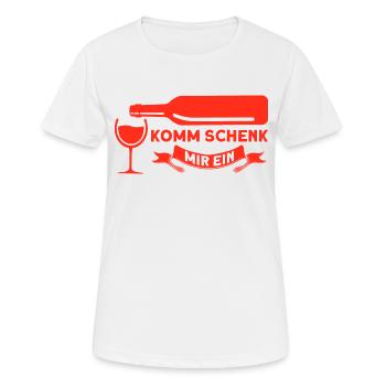 Wein Weinliebhaber Weintrinker Weinfest Geschenk - Frauen T-Shirt atmungsaktiv - Weiß - Vorne - AI Model Female 172 dark (172cm)