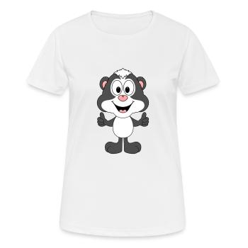 STINKTIER - TIER - TIERISCH - GUT - SUPER - KINDER - Frauen T-Shirt atmungsaktiv - Weiß - Vorne - AI Model Female 172 dark (172cm)