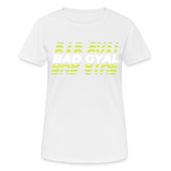 Mauvais gyal - T-shirt respirant Femme - blanc - Devant - AI Model Female 172 dark (172cm)