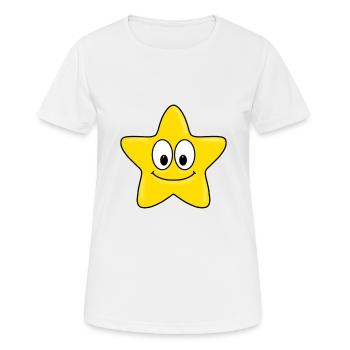 STERN - KINDER - BABYS - GESCHENKIDEEN - Frauen T-Shirt atmungsaktiv - Weiß - Vorne - AI Model Female 172 dark (172cm)
