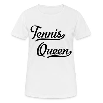 Tennis Queen - Women's Breathable T-Shirt - white - Front - AI Model Female 172 dark (172cm)