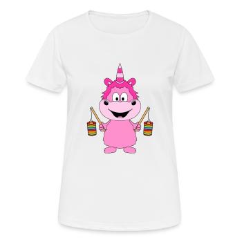 EINHORN - LATERNEN - LATERNENUMZUG - LATERNE - Frauen T-Shirt atmungsaktiv - Weiß - Vorne - AI Model Female 172 dark (172cm)