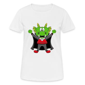 HALLOWEEN - DRACHE - VAMPIR - DRACULA - BABY - Frauen T-Shirt atmungsaktiv - Weiß - Vorne - AI Model Female 172 dark (172cm)
