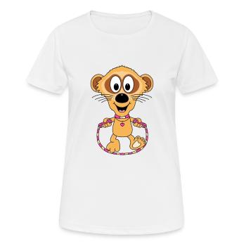 SPRINGSEIL - ERDMÄNNCHEN - SEILSPRINGEN - BABY - Frauen T-Shirt atmungsaktiv - Weiß - Vorne - AI Model Female 172 dark (172cm)
