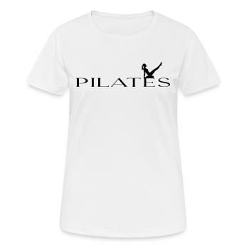 Pilates - Women's Breathable T-Shirt - white - Front - AI Model Female 172 dark (172cm)