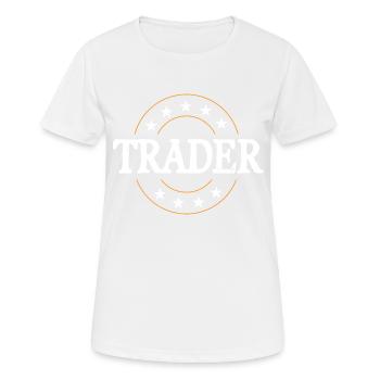 Trader Beruf - Frauen T-Shirt atmungsaktiv - Weiß - Vorne - AI Model Female 172 dark (172cm)