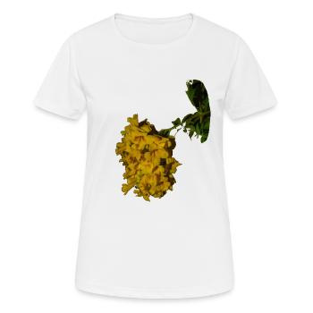 Trompette d'or - T-shirt respirant Femme - blanc - Devant - AI Model Female 172 dark (172cm)