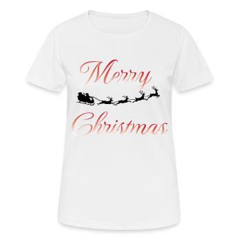 Joyeuses Fêtes - T-shirt respirant Femme - blanc - Devant - AI Model Female 172 dark (172cm)