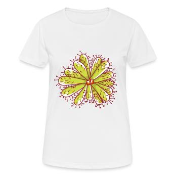 Sundew - Plante carnivore - Carnivore - T-shirt respirant Femme - blanc - Devant - AI Model Female 172 dark (172cm)