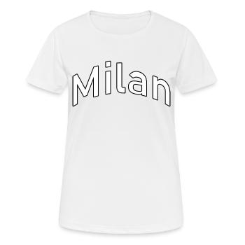 cerf-volant - T-shirt respirant Femme - blanc - Devant - AI Model Female 172 dark (172cm)