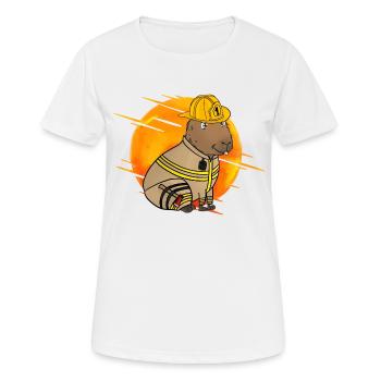 Firefighter Fire Department Caypbara - Women's Breathable T-Shirt - white - Front - AI Model Female 172 dark (172cm)