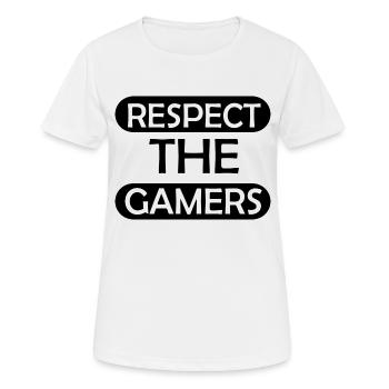 Jeu PC de jeu - T-shirt respirant Femme - blanc - Devant - AI Model Female 172 dark (172cm)