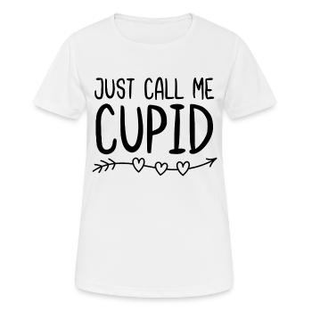 Appelez-moi simplement Cupidon - T-shirt respirant Femme - blanc - Devant - AI Model Female 172 dark (172cm)
