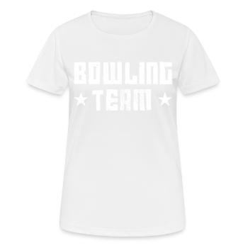 Bowling Team - Women's Breathable T-Shirt - white - Front - AI Model Female 172 dark (172cm)
