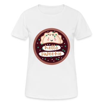 Dim Sum in soy sauce - Women's Breathable T-Shirt - white - Front - AI Model Female 172 dark (172cm)