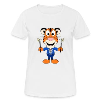 ZAUBERER - TIGER - ZAUBERN - ZAUBEREI - TIER - Frauen T-Shirt atmungsaktiv - Weiß - Vorne - AI Model Female 172 dark (172cm)