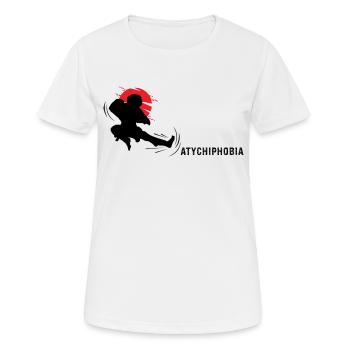 Atychiphobia - kick it - Women's Breathable T-Shirt - white - Front - AI Model Female 172 dark (172cm)