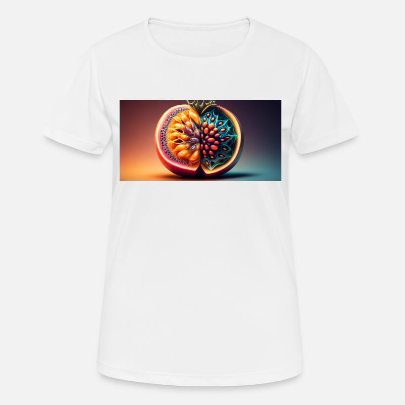 futuristic fruit - Women's Breathable T-Shirt - white