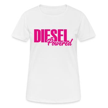 Diesel Powered - Engine - Compression-ignition - Propulsion - Women's Breathable T-Shirt - white - Front - AI Model Female 172 dark (172cm)