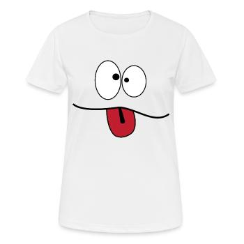 Tête de fou - T-shirt respirant Femme - blanc - Devant - AI Model Female 172 dark (172cm)