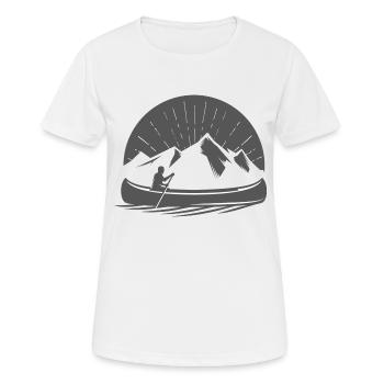 Wassersport - Frauen T-Shirt atmungsaktiv - Weiß - Vorne - AI Model Female 172 dark (172cm)