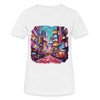 Chine - T-shirt respirant Femme - blanc - Devant - AI Model Female 172 dark (172cm)
