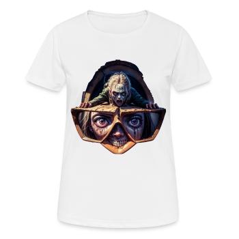 Geekhead-Zombie - Frauen T-Shirt atmungsaktiv - Weiß - Vorne - AI Model Female 172 dark (172cm)
