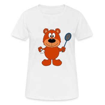 TEDDYBÄR - BÄR - TEDDY - Frauen T-Shirt atmungsaktiv - Weiß - Vorne - AI Model Female 172 dark (172cm)