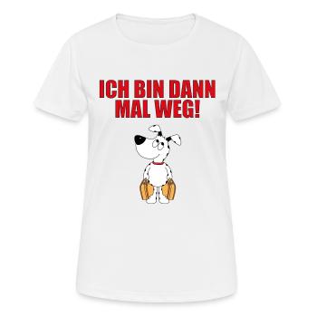 HUND - HUNDE - TIER - TIERE - Frauen T-Shirt atmungsaktiv - Weiß - Vorne - AI Model Female 172 dark (172cm)