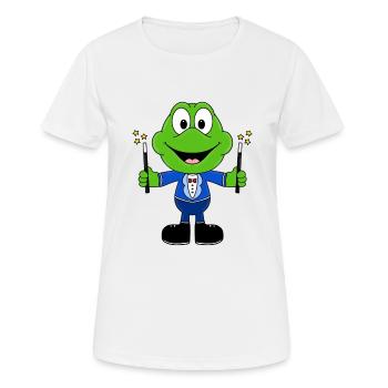 ZAUBERN - ZAUBERER - MAGIE - FROSCH - TIER - Frauen T-Shirt atmungsaktiv - Weiß - Vorne - AI Model Female 172 dark (172cm)