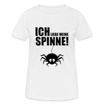 SPINNE - SPINNEN - LIEBE - TIER - TIERISCH - Frauen T-Shirt atmungsaktiv - Weiß - Vorne - AI Model Female 172 dark (172cm)