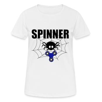 SPINNE - SPINNER - SPINNEN - TIER - FIDGET TOY - Frauen T-Shirt atmungsaktiv - Weiß - Vorne - AI Model Female 172 dark (172cm)