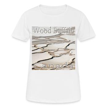 Canada Wood Buffalo Salt Plains National Park - Women's Breathable T-Shirt - white - Front - AI Model Female 172 dark (172cm)