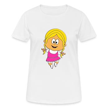 TÄNZERIN - MÄDCHEN - TANZEN - BALLETT - BALLERINA - Frauen T-Shirt atmungsaktiv - Weiß - Vorne - AI Model Female 172 dark (172cm)