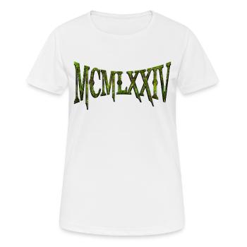 MCMLXXIV 1974 50. Geburtstag B-Day Geburtstagsgeschenk - Frauen T-Shirt atmungsaktiv - Weiß - Vorne - AI Model Female 172 dark (172cm)
