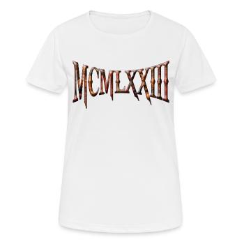 MCMLXXIII 1973 50th Birthday B-Day Birthday Gift - Women's Breathable T-Shirt - white - Front - AI Model Female 172 dark (172cm)