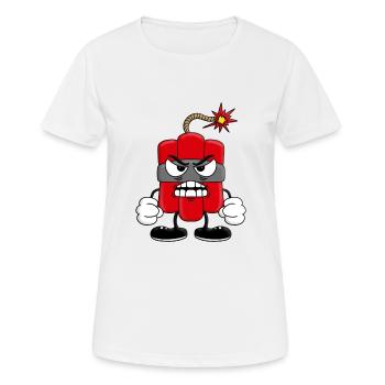 TNT - DYNAMIT - Frauen T-Shirt atmungsaktiv - Weiß - Vorne - AI Model Female 172 dark (172cm)