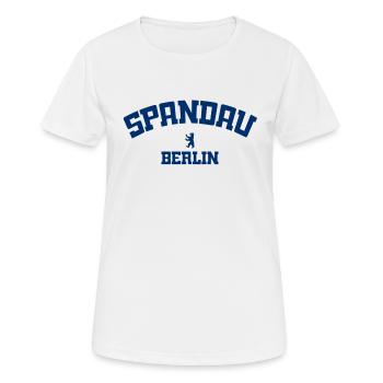 Spandau - Berlin - Deutschland - Allemagne - T-shirt respirant Femme - blanc - Devant - AI Model Female 172 dark (172cm)