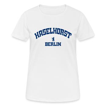 Haselhorst - Spandau - Berlin - Allemagne - T-shirt respirant Femme - blanc - Devant - AI Model Female 172 dark (172cm)